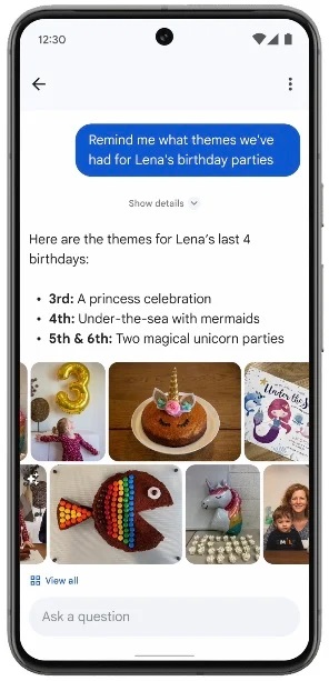 Google Foto Chiedi foto Gemini