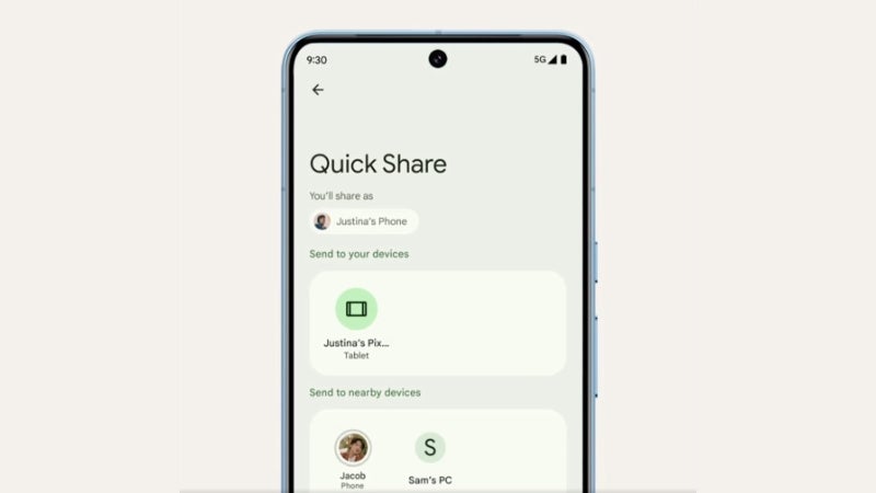 Google migliora Quick Share su Android con i codici QR