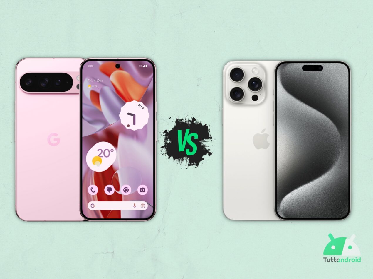 Google Pixel 9 Pro XL sfida Apple iPhone 15 Pro Max: il confronto sulla carta