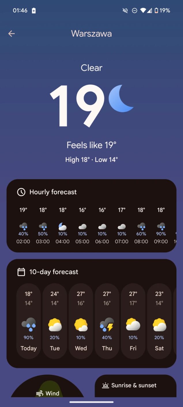 Nuova app meteo pixel 9 leak 1
