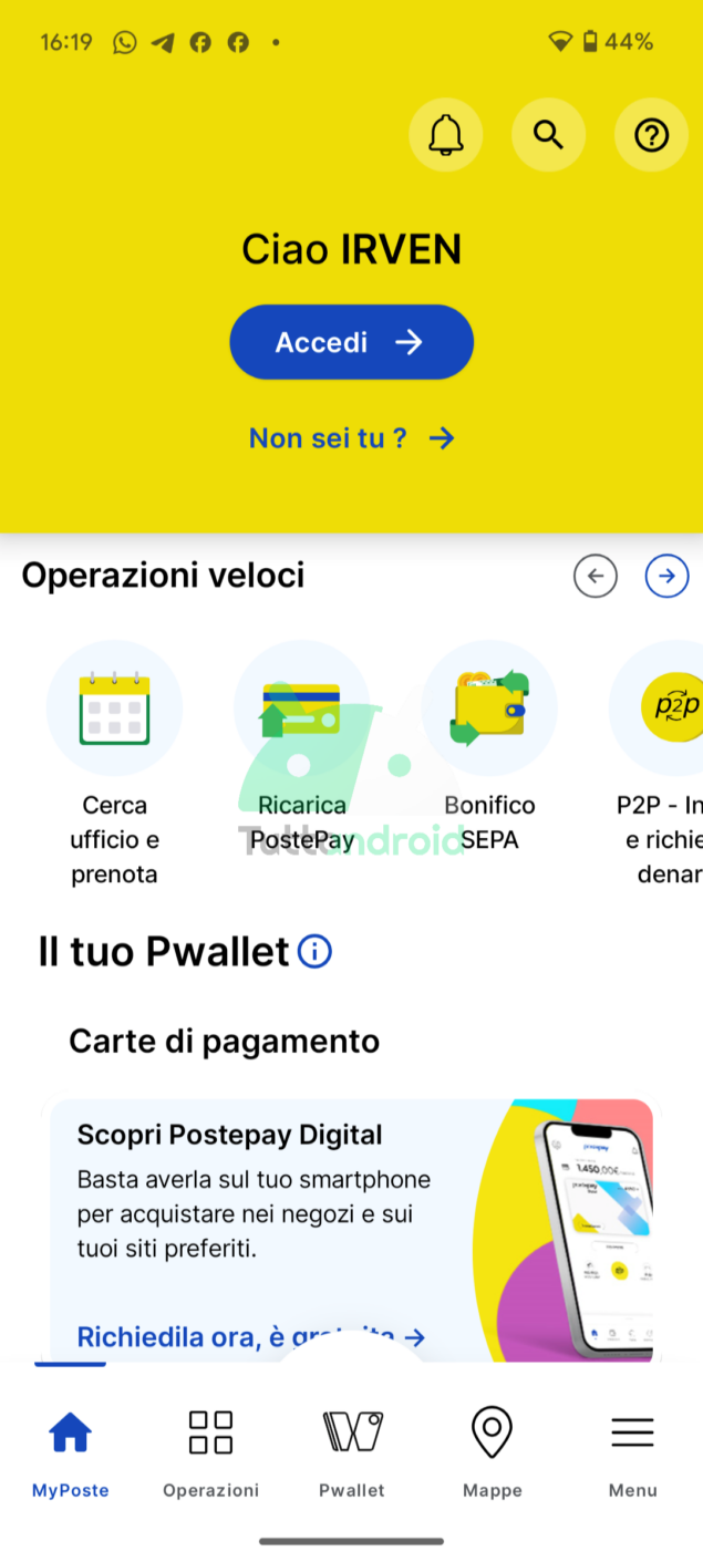 Pwallet Poste Italiane
