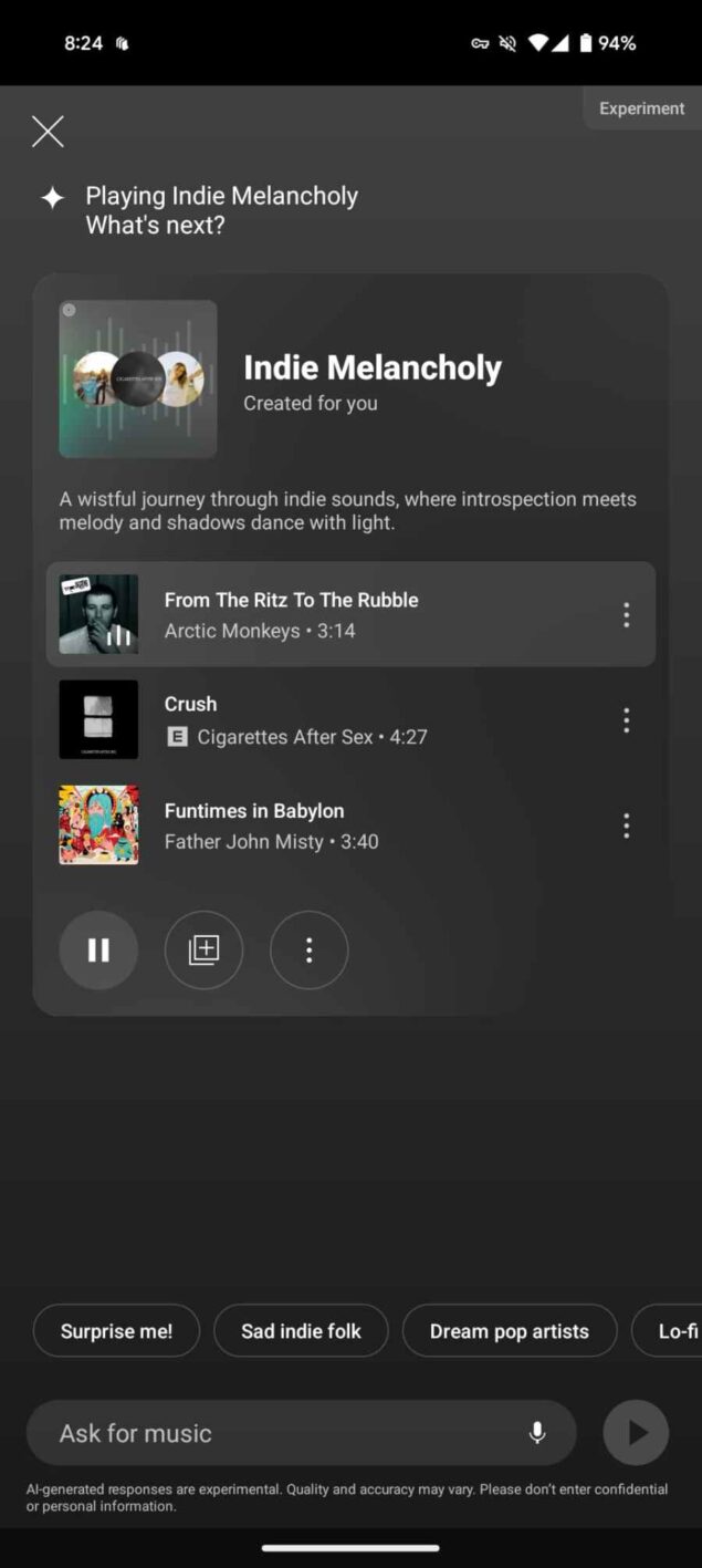 YouTube Music radio AI-4