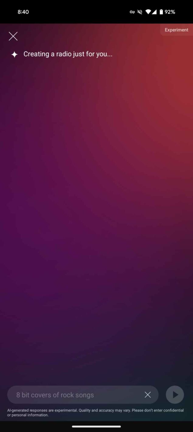 YouTube Music radio AI-6