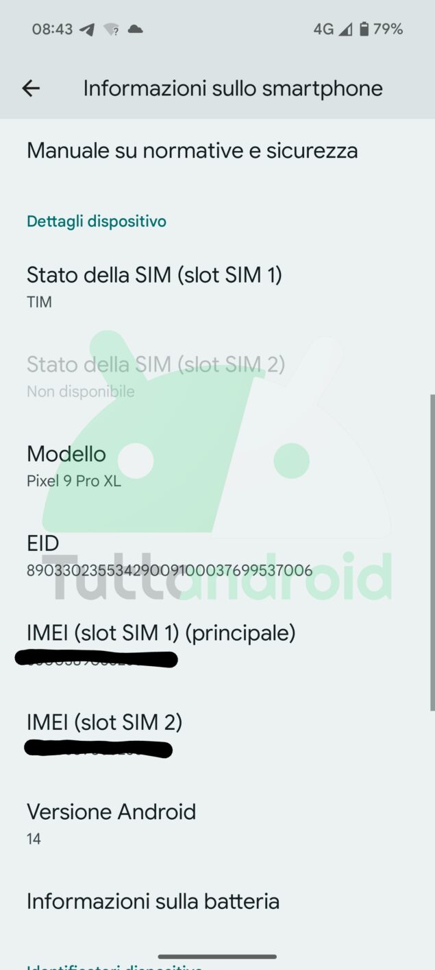 Pixel 9 cicli batteria