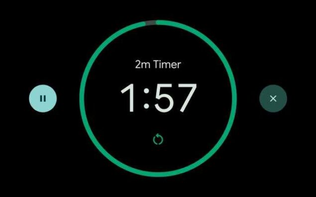 Google Orologio widget Timer