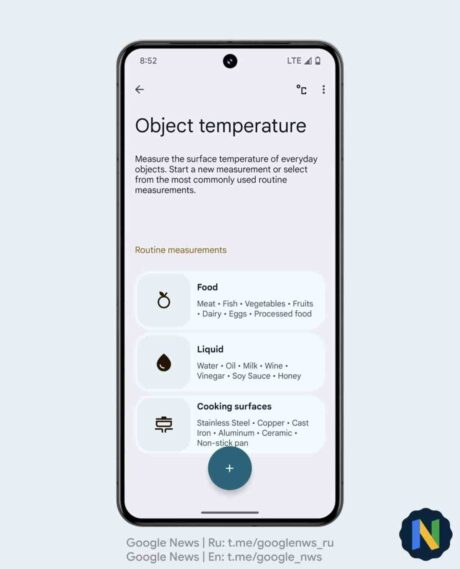 app Termometro Pixel 9 Pro
