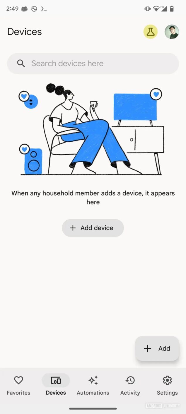 Barra ricerca dispositivi Google Home-3