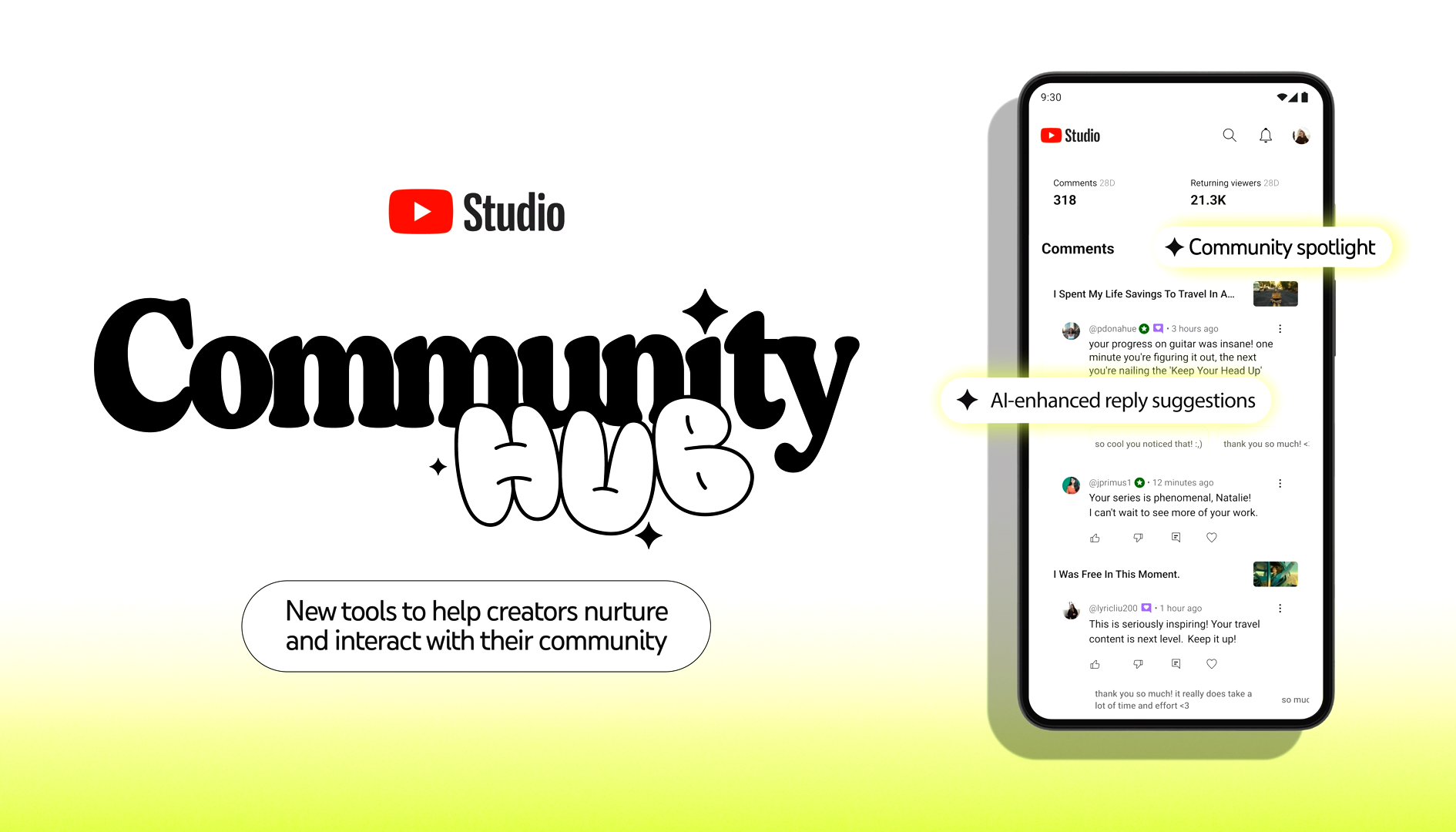 Il Community Hub arriva su YouTube Studio