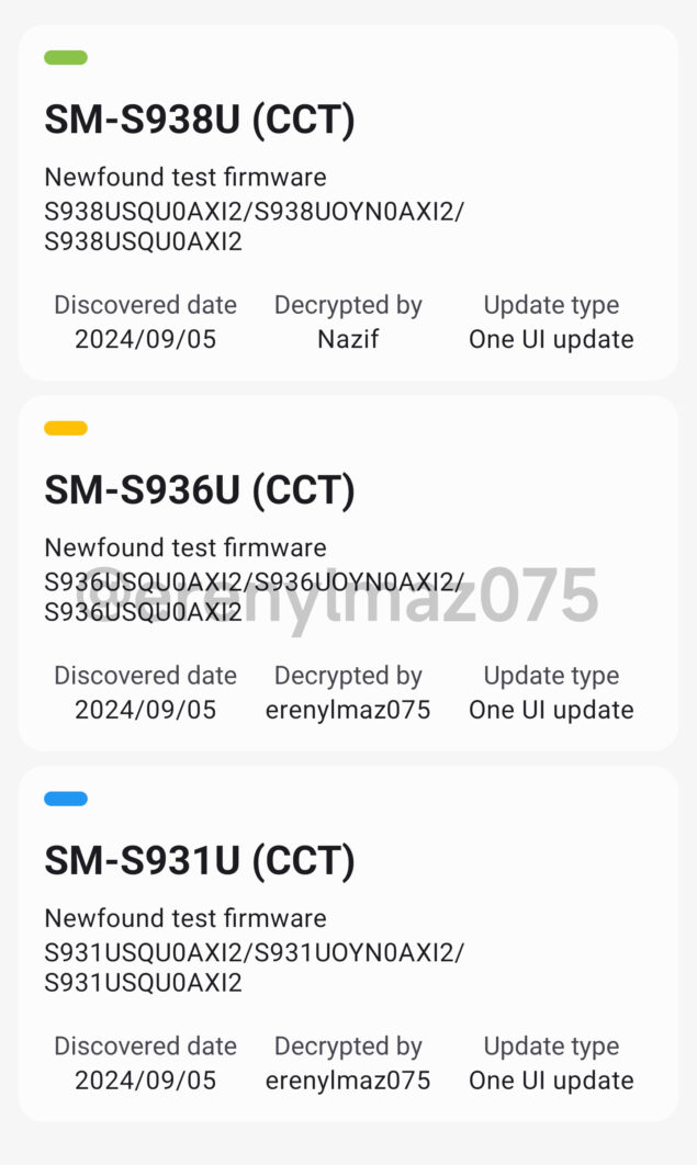 firmware test Samsung Galaxy S25 One UI 7.1