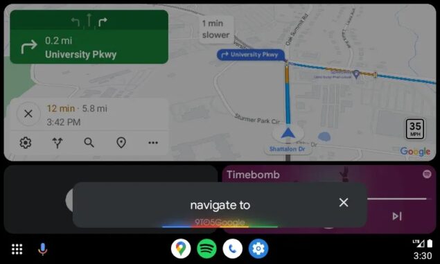 Google Maps Android Auto indicazione corsie-3