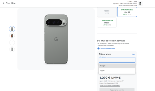 permuta Google Pixel 9