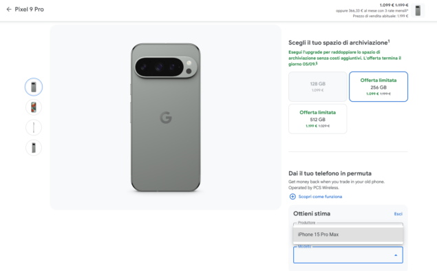 permuta Google Pixel 9