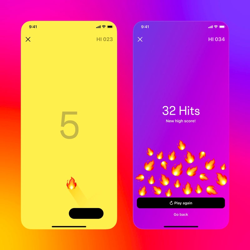 Instagram giochi DM emoji pong