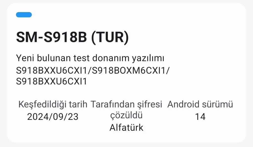 Samsung Galaxy S23 Ultra S918BXXU6CXI1