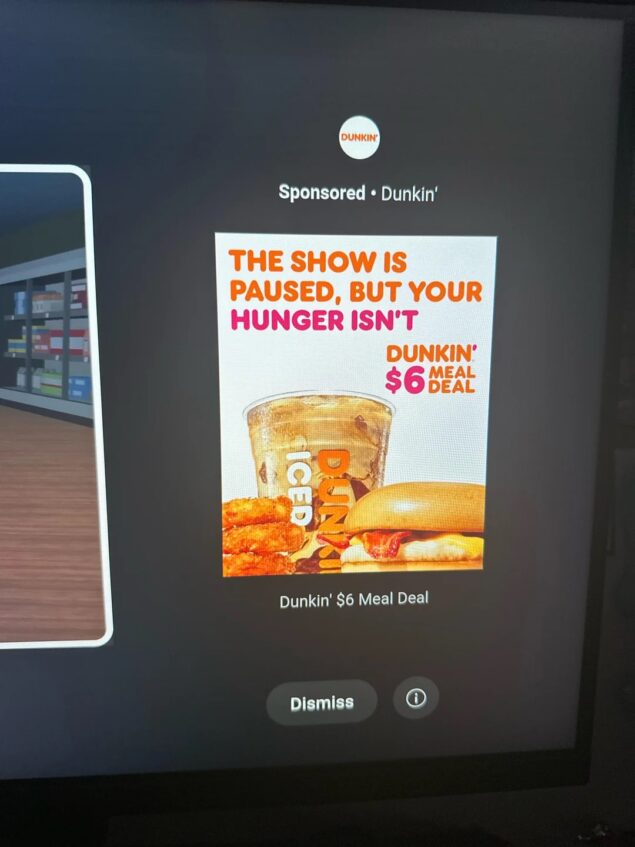 YouTube TV ads video in pausa-3