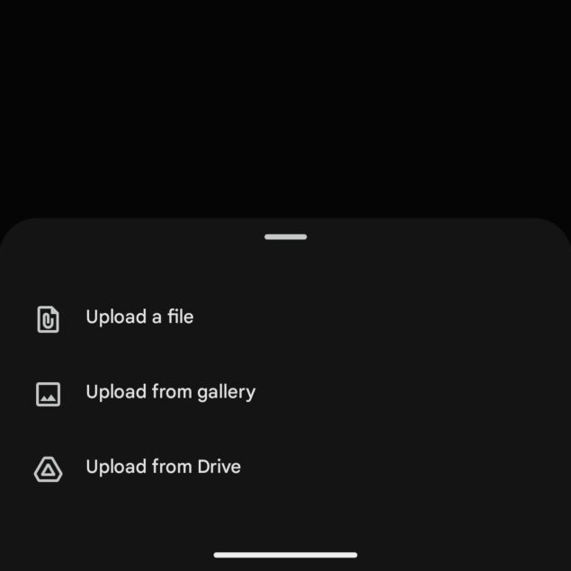 Gemini caricamento file Android