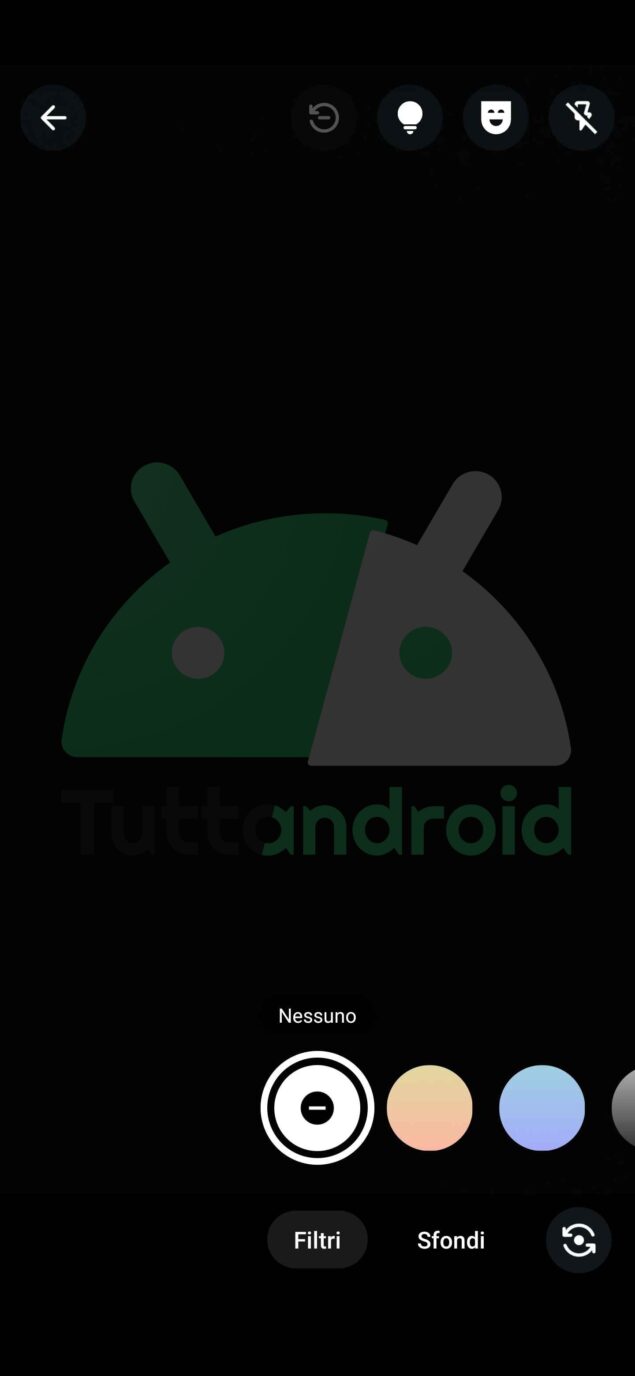 WhatsApp Beta filtri foto