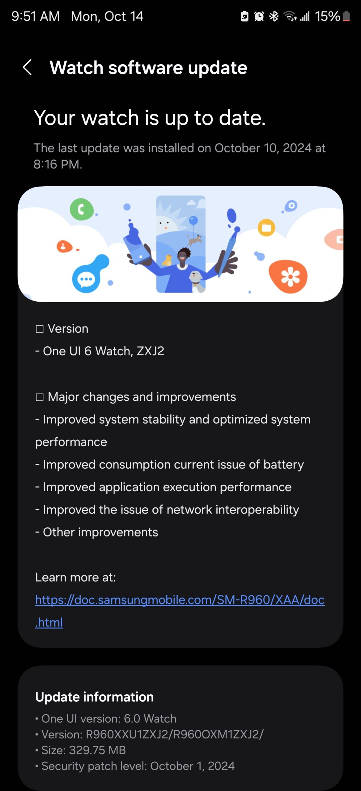 Samsung Galaxy Watch6 Classic One UI 6 Watch Beta 8 