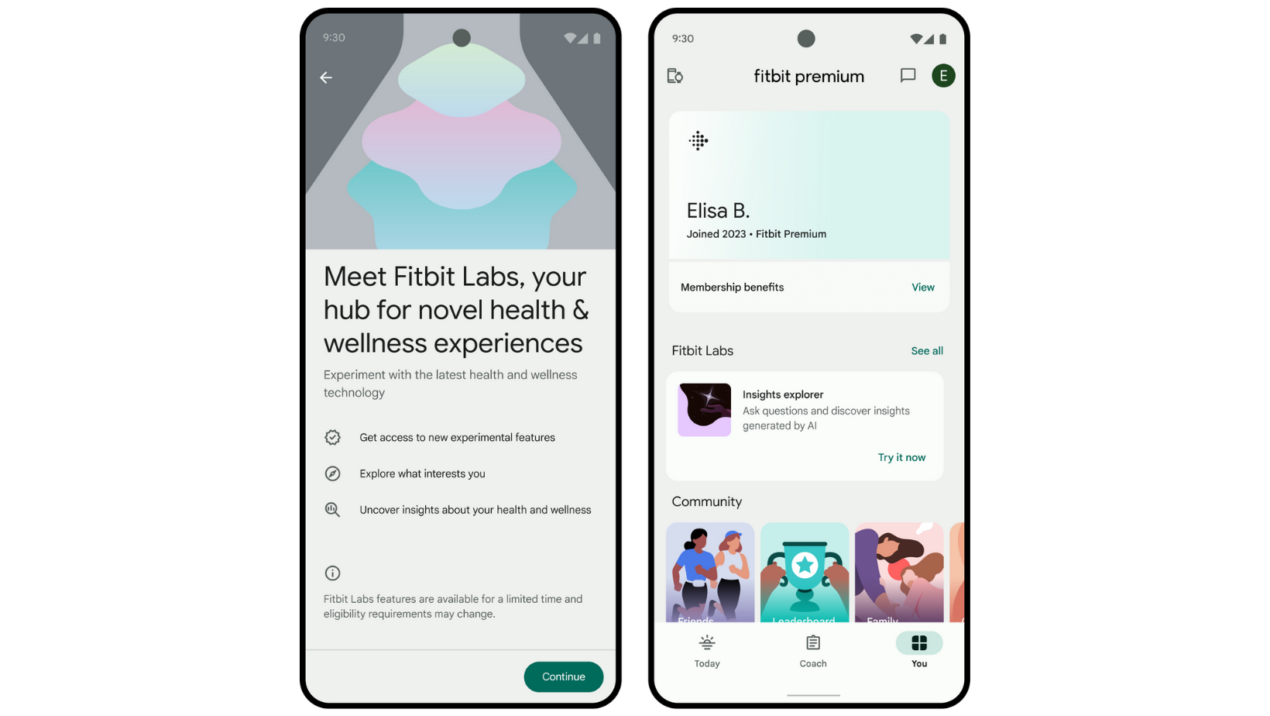 Google lancia Fitbit Labs: ecco la prima funzione sperimentale IA