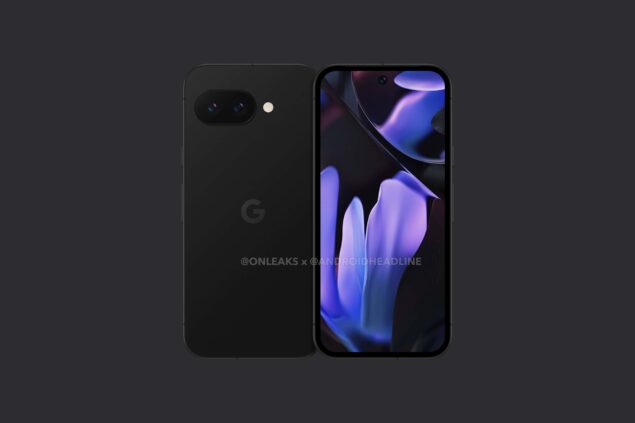 Google Pixel 9a render onleaks