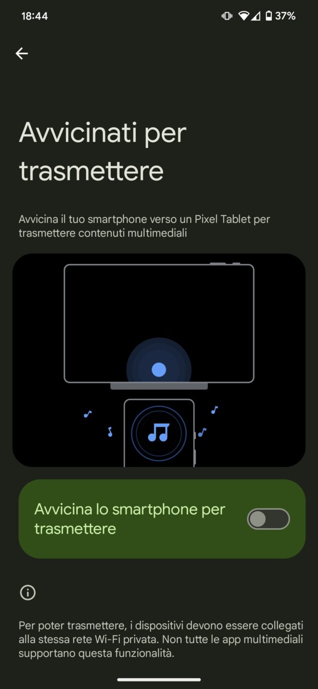 Google Pixel avvicinati per trasmettere 2