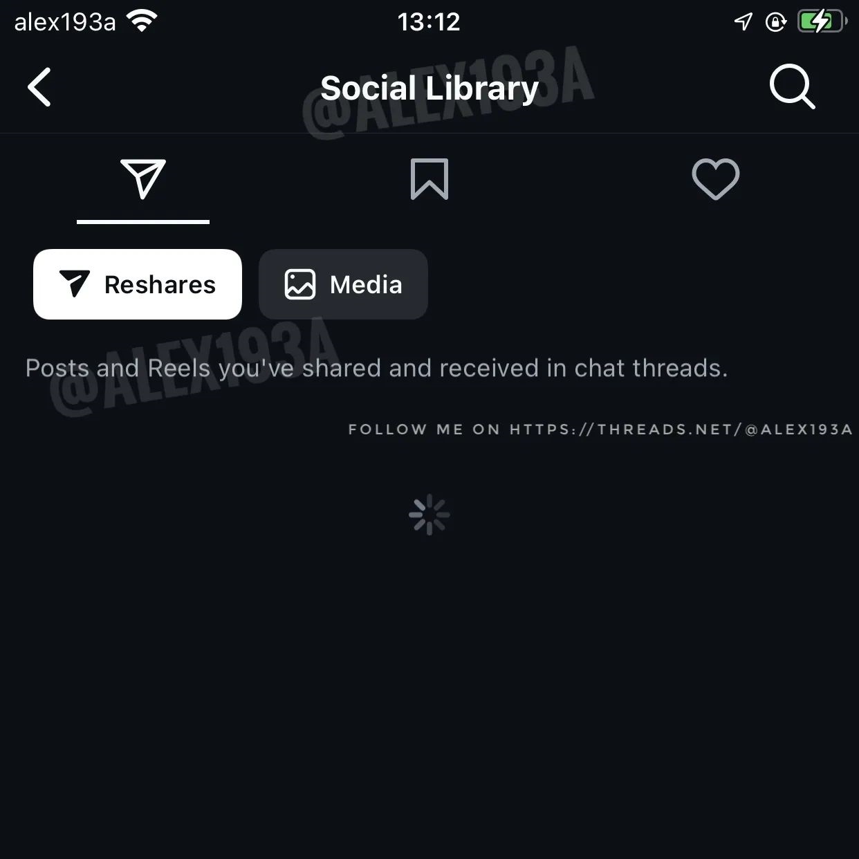 Instagram sezione social library leak