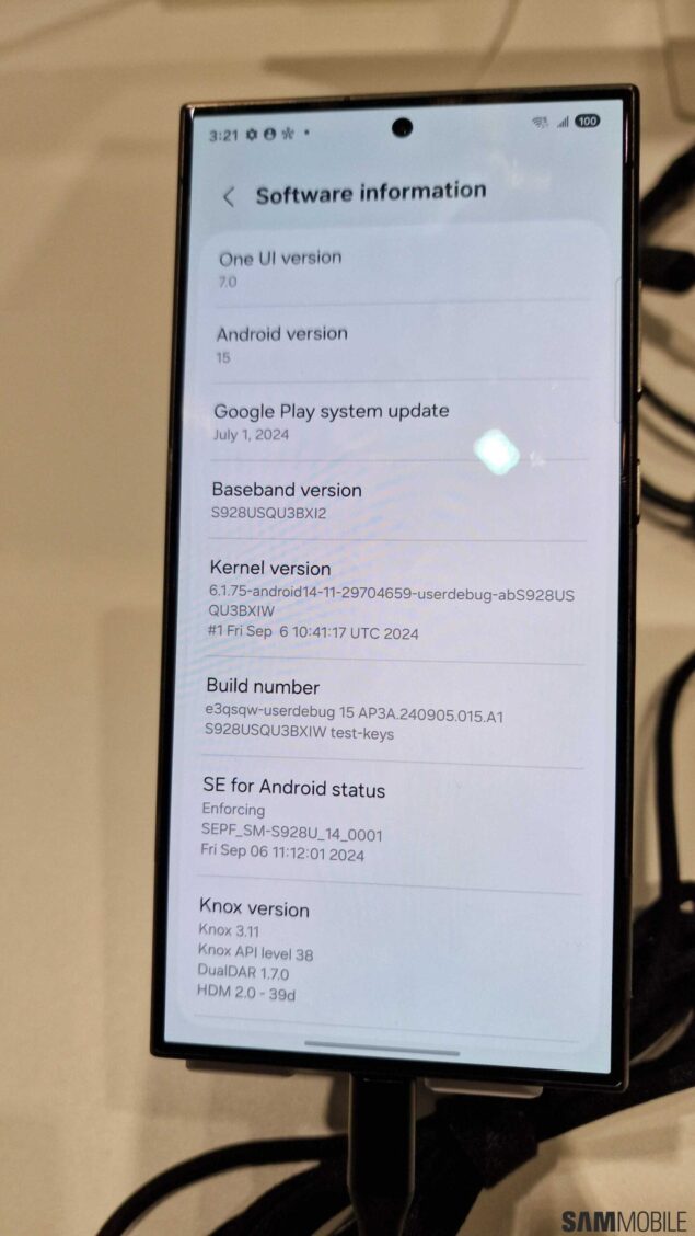 One UI 7.0 su Samsung Galaxy S24 Ultra