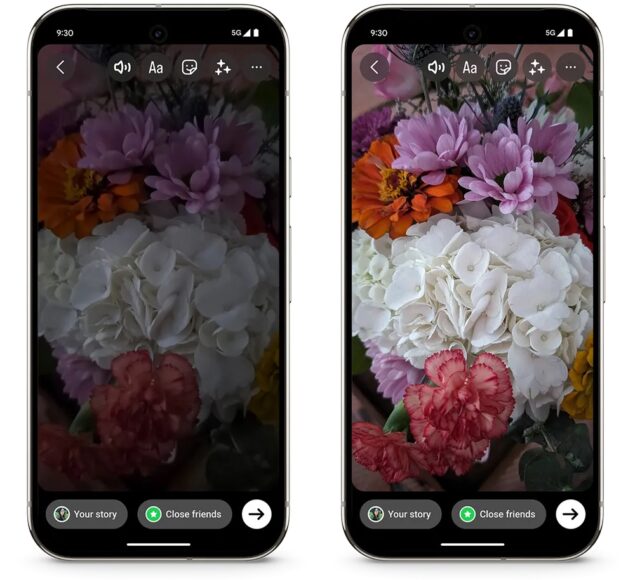 Pixel Drop di ottobre 2024 - Modalità notturna della Fotocamera Pixel su Instagram