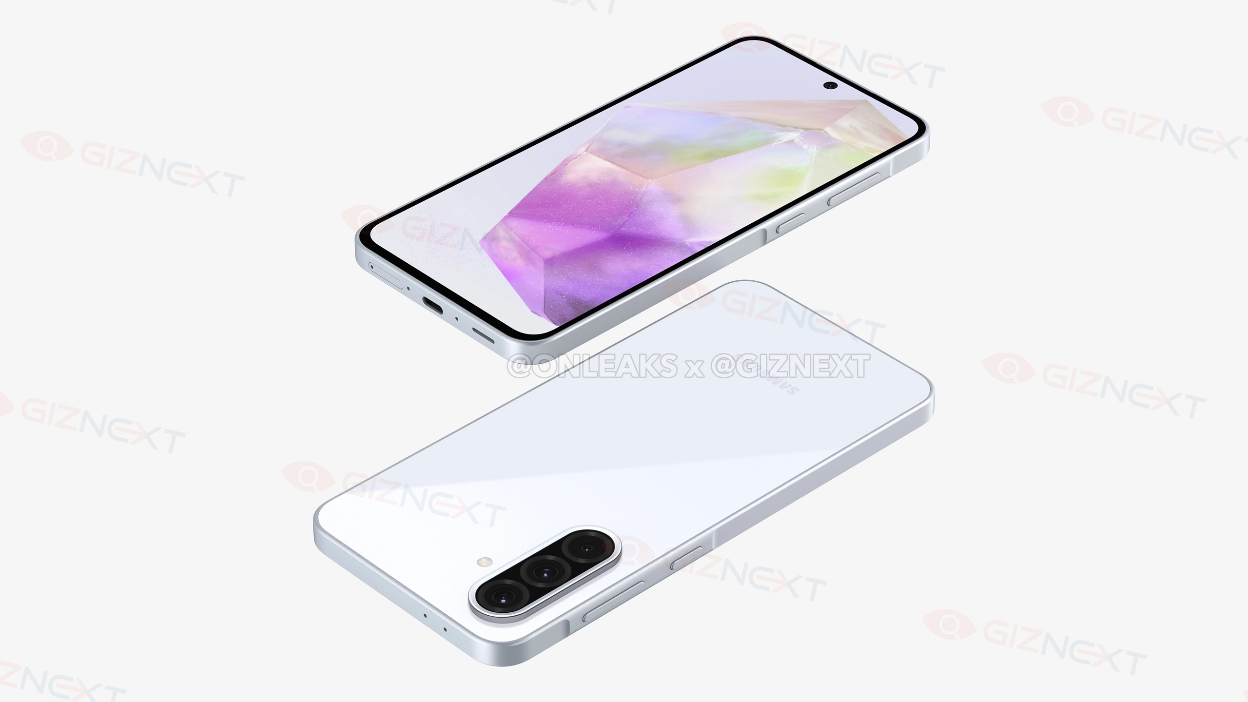 Samsung Galaxy A36 - render by onleaks
