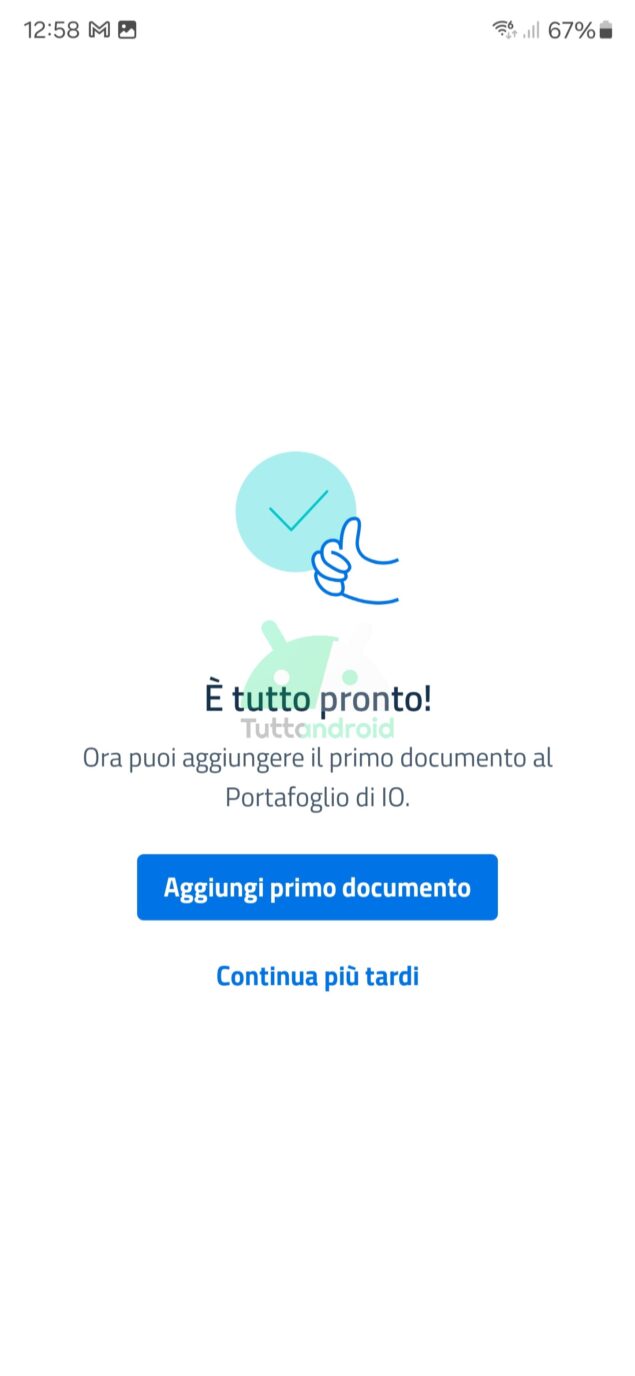 documenti digitali su app IO per Android
