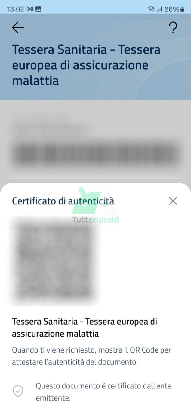 documenti digitali su app IO per Android