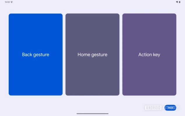 Tutorial gesture touchpad Android 15-2