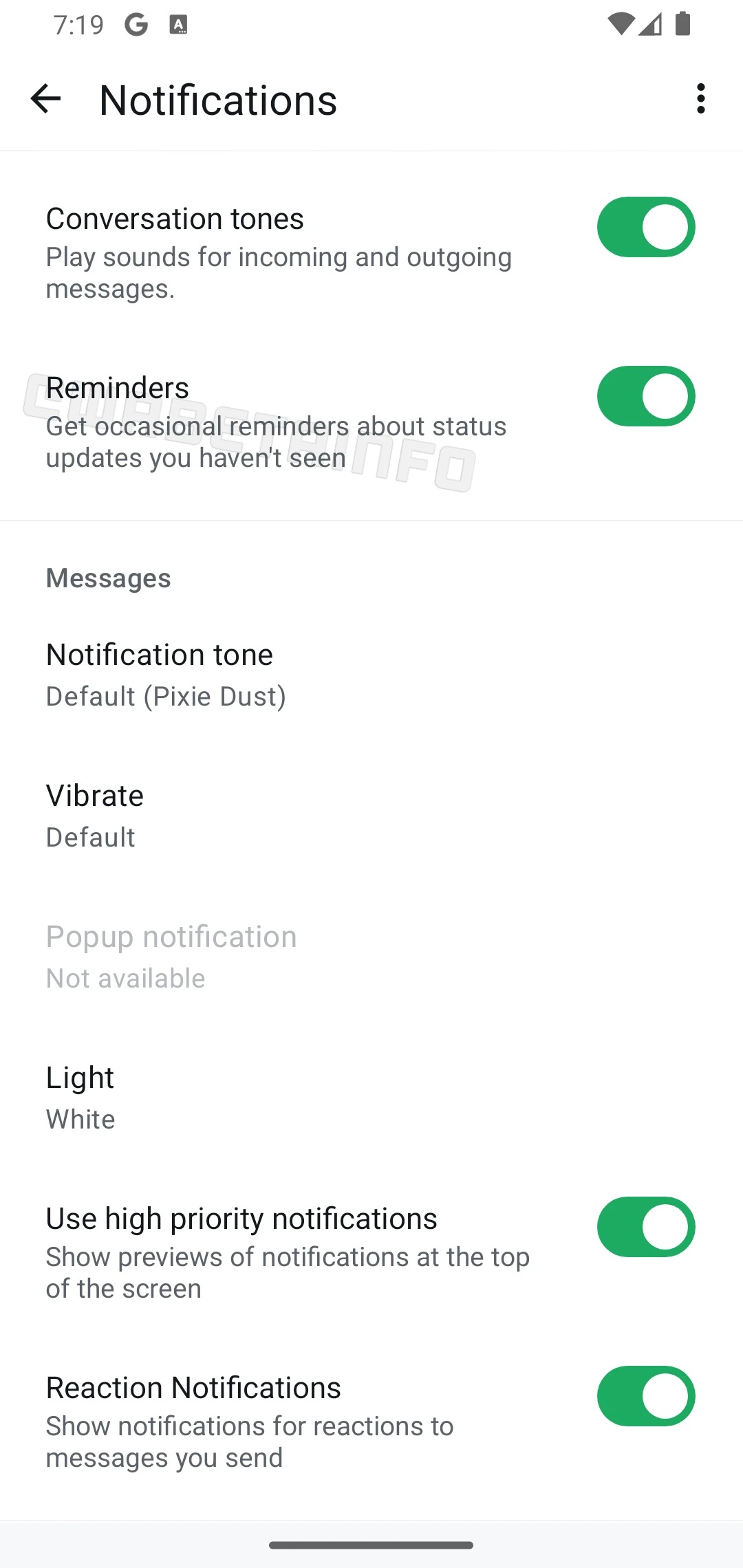 WhatsApp beta notifiche aggiornamenti di stato