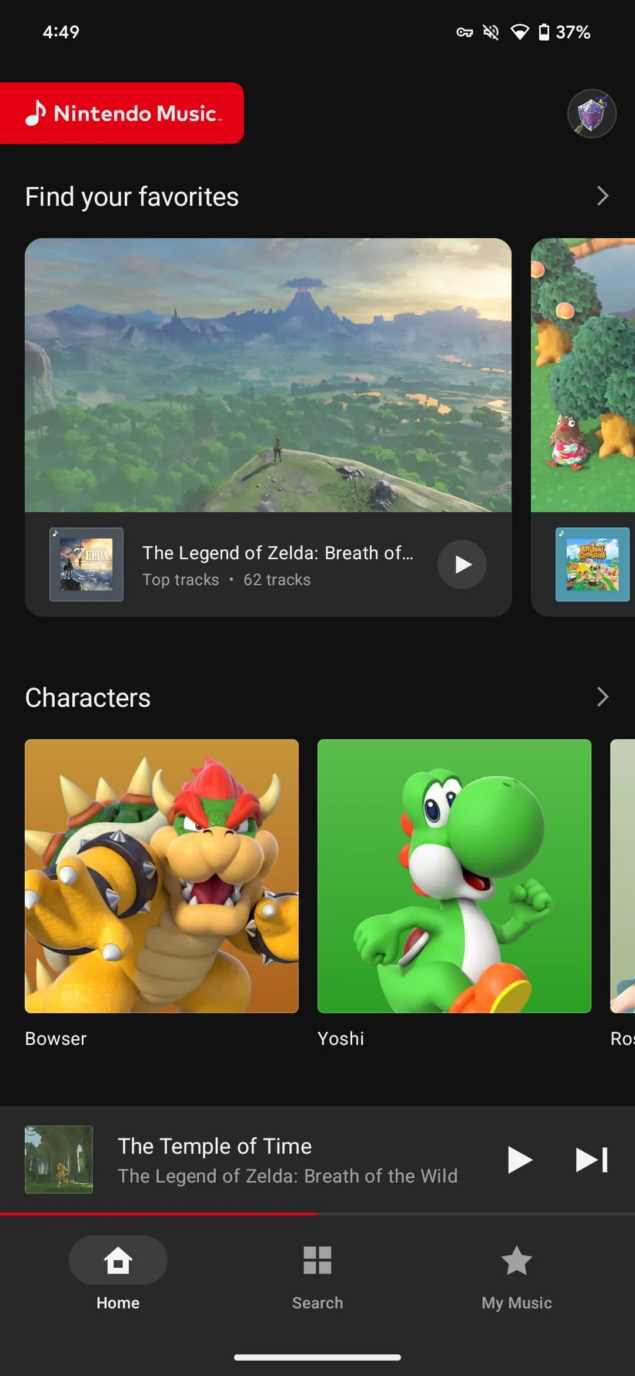YouTube Music Nintendo Music-4