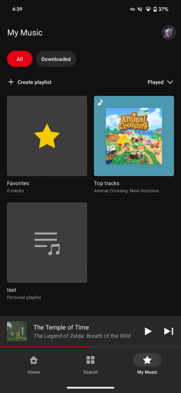YouTube Music Nintendo Music-6
