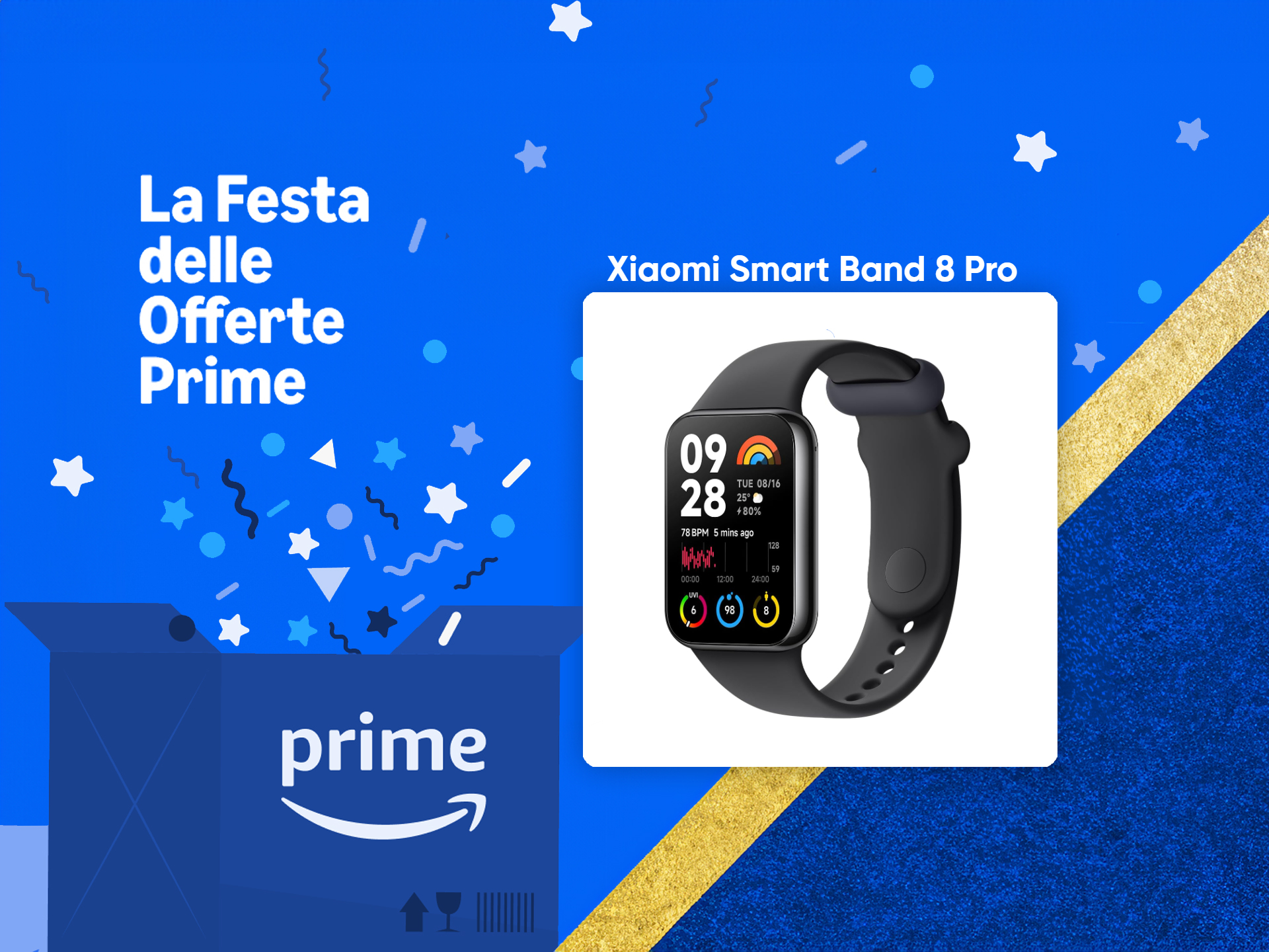 Ha il GPS ed è in super sconto: Xiaomi Smart Band 8 Pro spicca tra le offerte Amazon