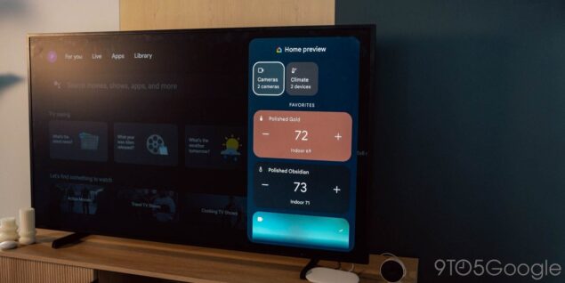 pannello Google Home su Chromecast con Google TV