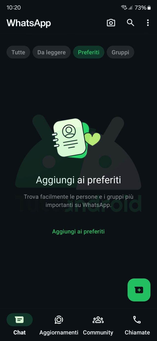 WhatsApp tema scuro nuovo