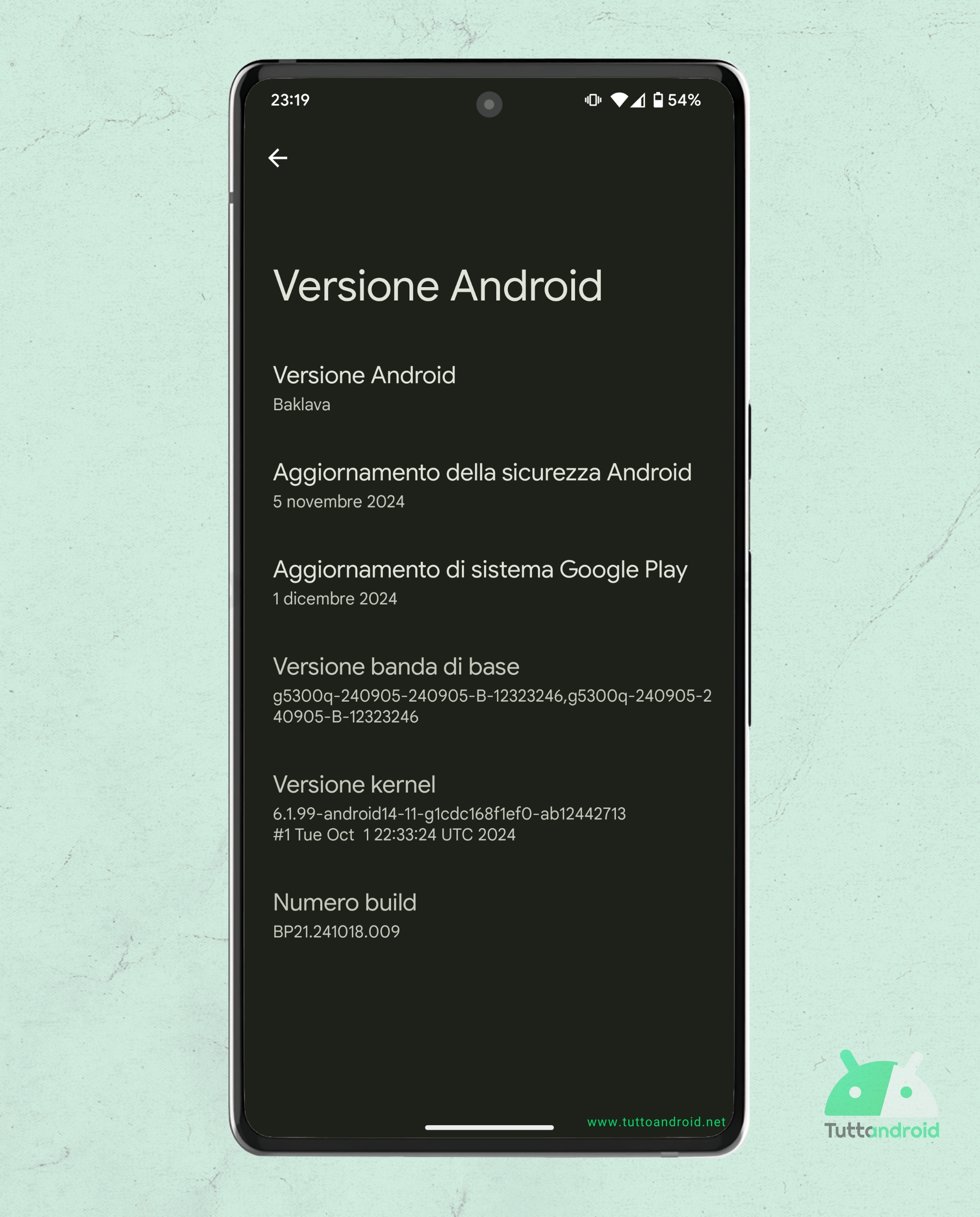 Android 16 DP1 - Versione Baklava