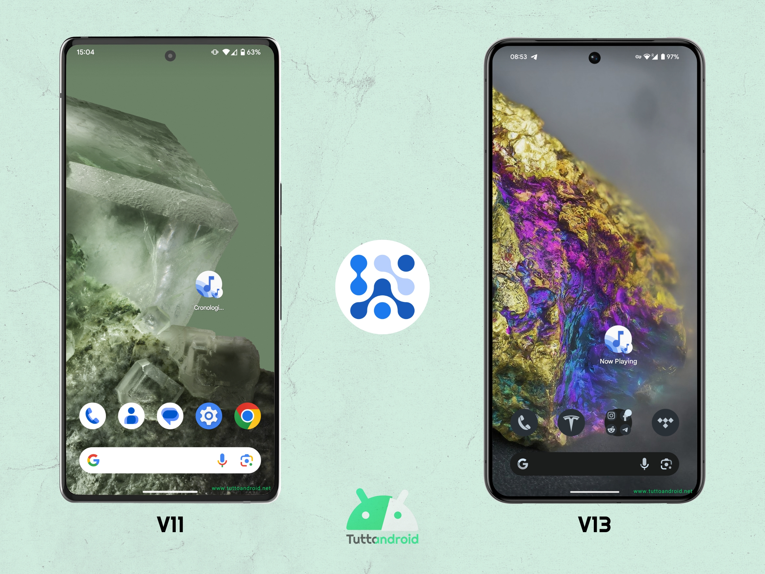 Android System Intelligence V13 - Icona Cronologia Now Playing