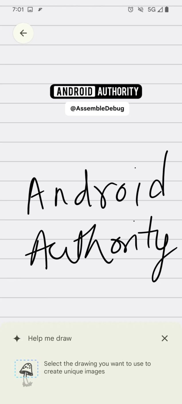 Google Keep modalità Aiutami a disegnare-2