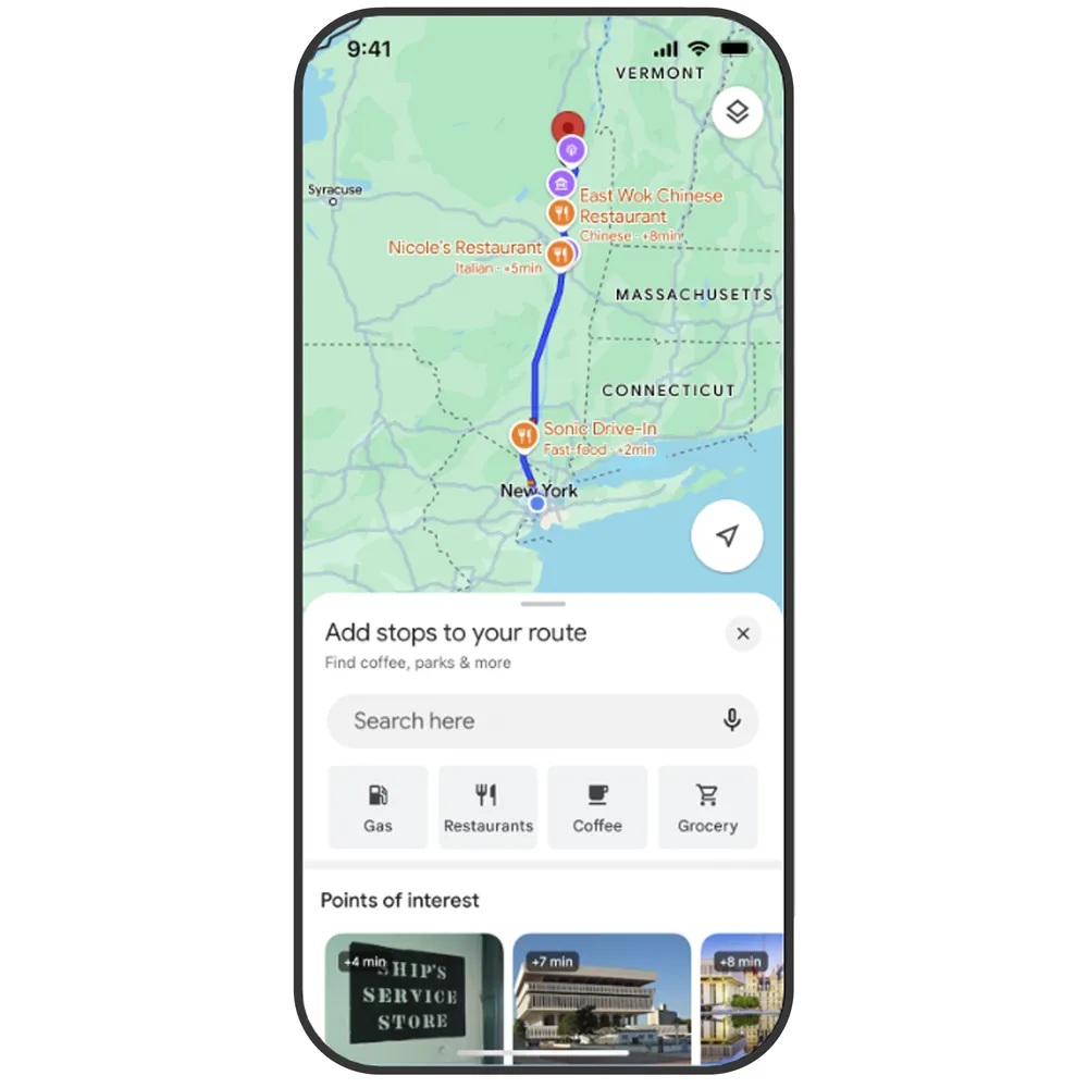 Google Maps - Aggiungi fermate al tuo percorso