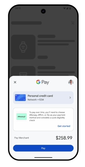 Google Pay rate afterpay