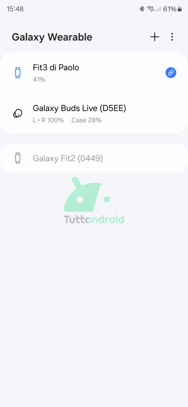 novità Galaxy Wearable