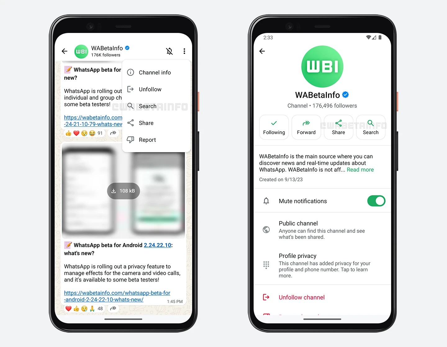 WhatsApp Beta 2.24.23.6 - Ricerca tra aggiornamenti dei canali
