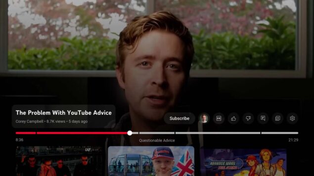 YouTube pulsante iscrizione interfaccia lettore 1