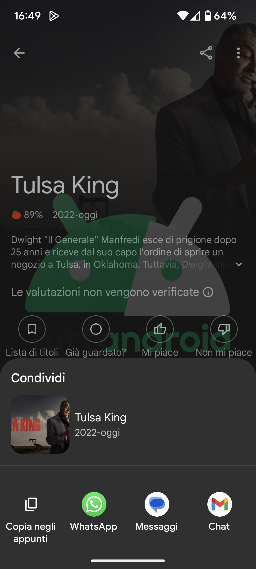 app Google TV condivisione