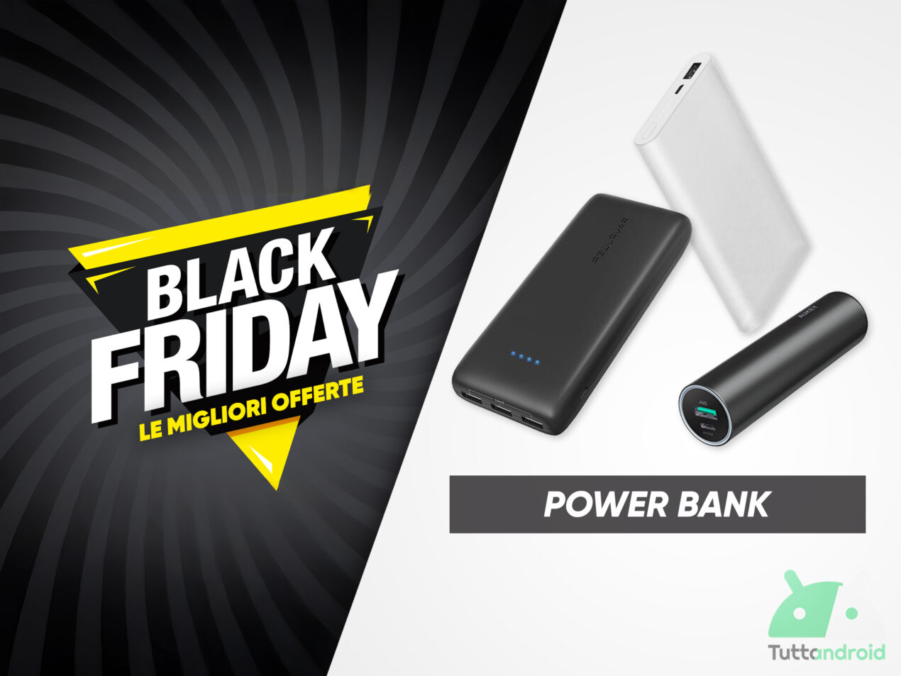 Power Bank Black Friday: le migliori offerte in tempo reale