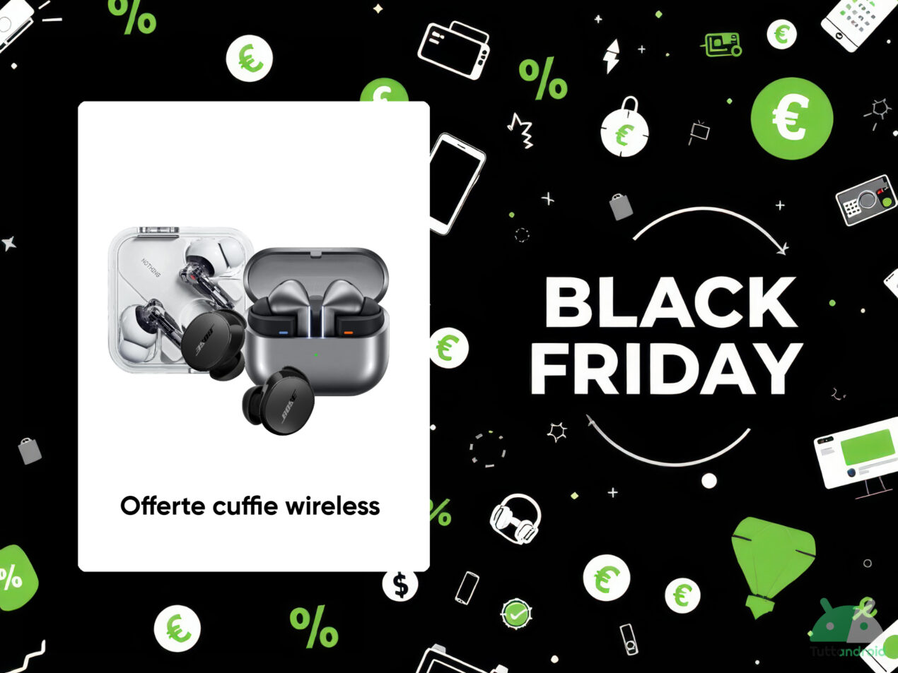 Tutte queste cuffie wireless sono in offerta col Black Friday Amazon