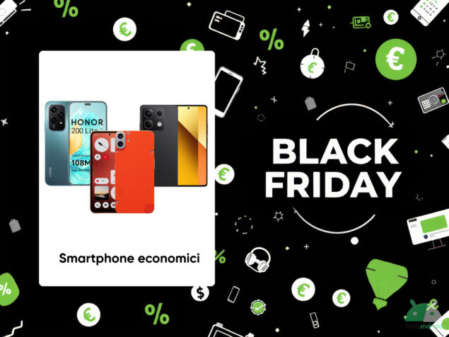 offerte smartphone Android economici sotto i 200 euro del Black Friday Amazon